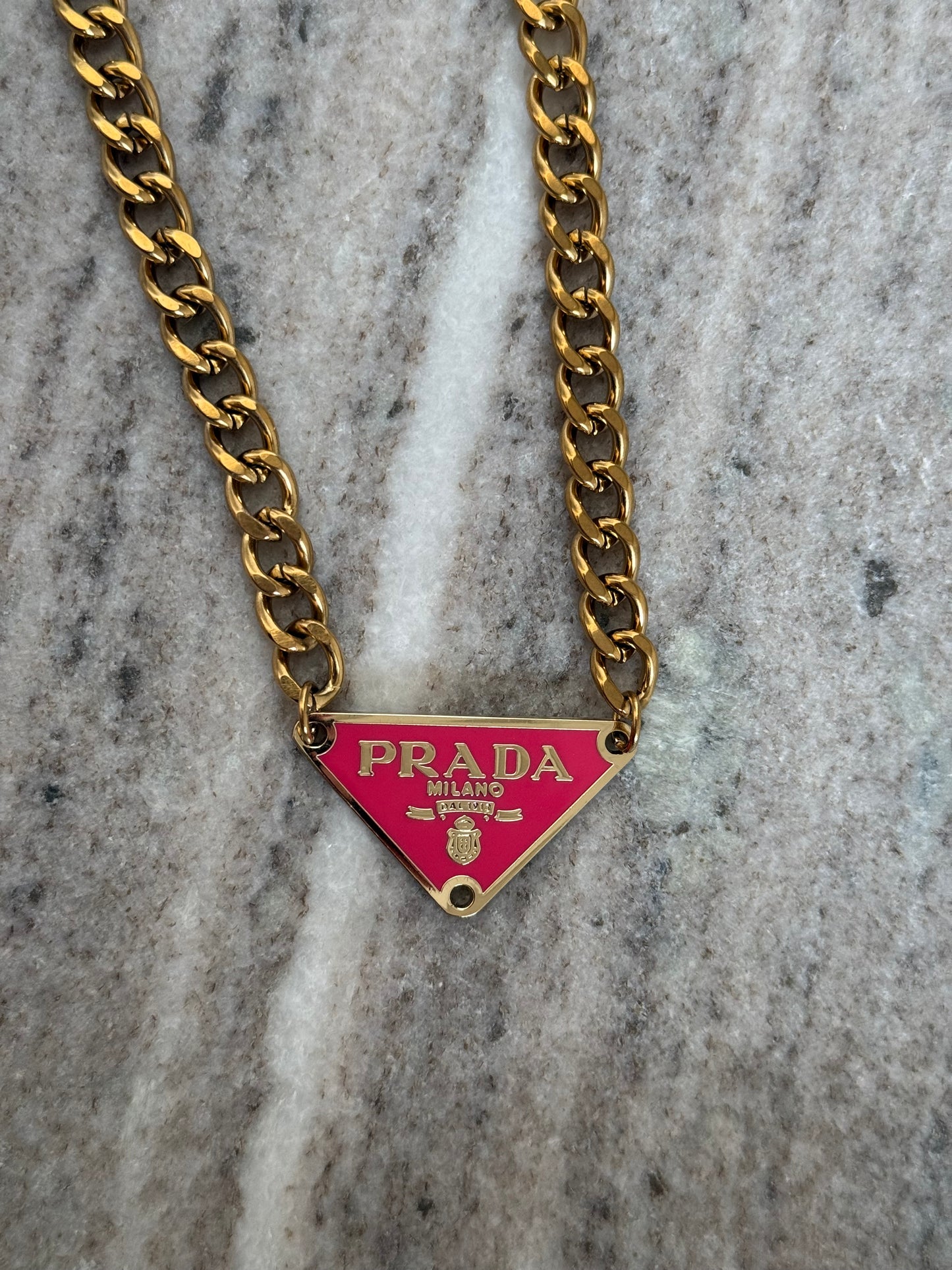 Rhubarb Triangle Pendant
