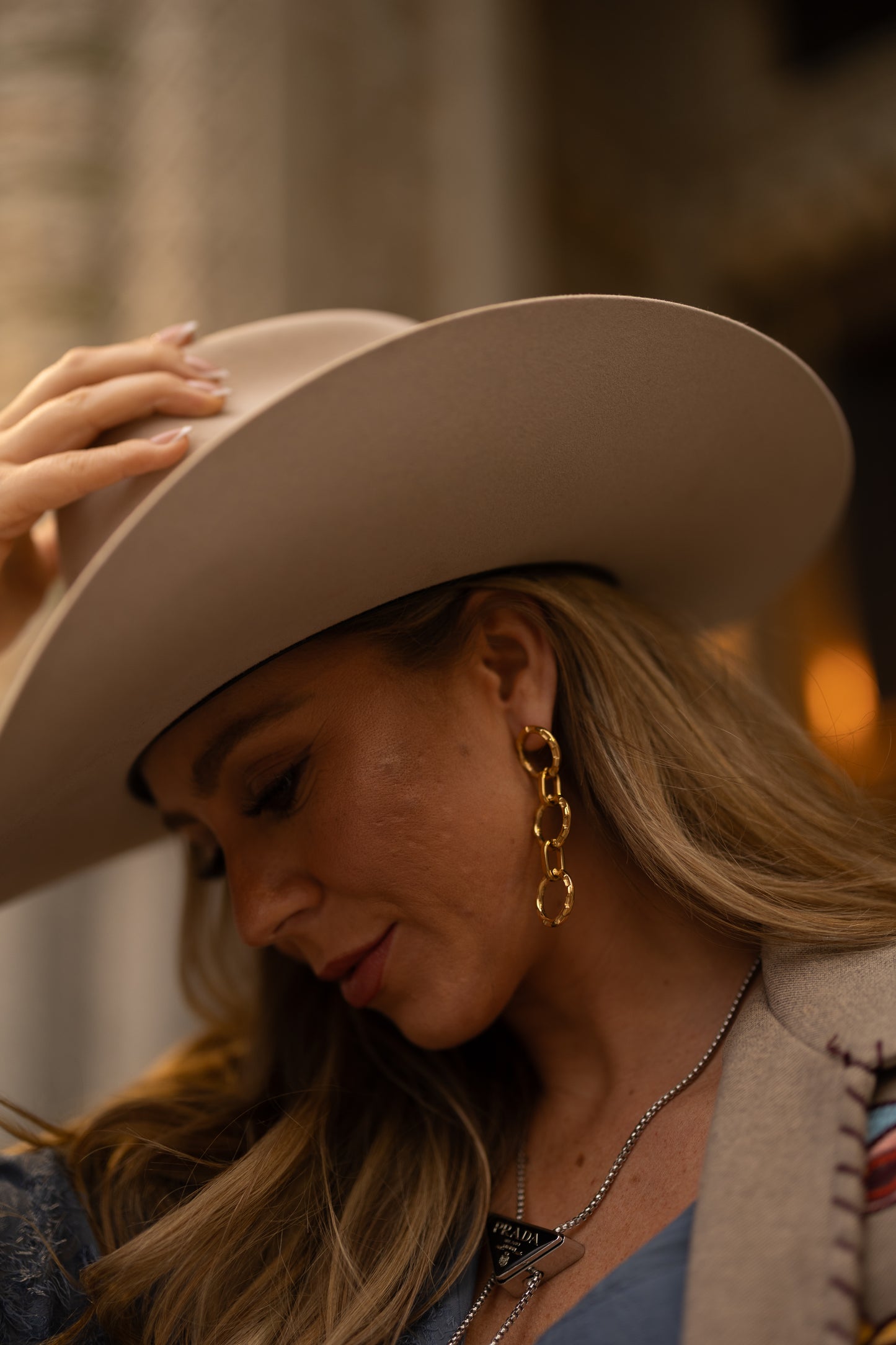 Golden Drop Earrings