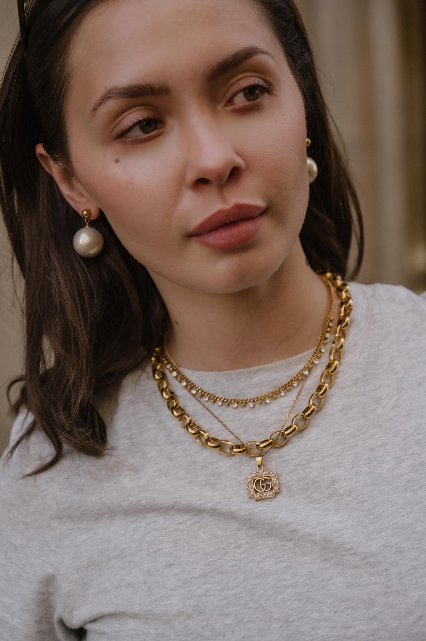 Repurposed Pearl Pendant
