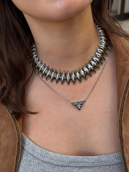 Silver Baby Triangle Pendant