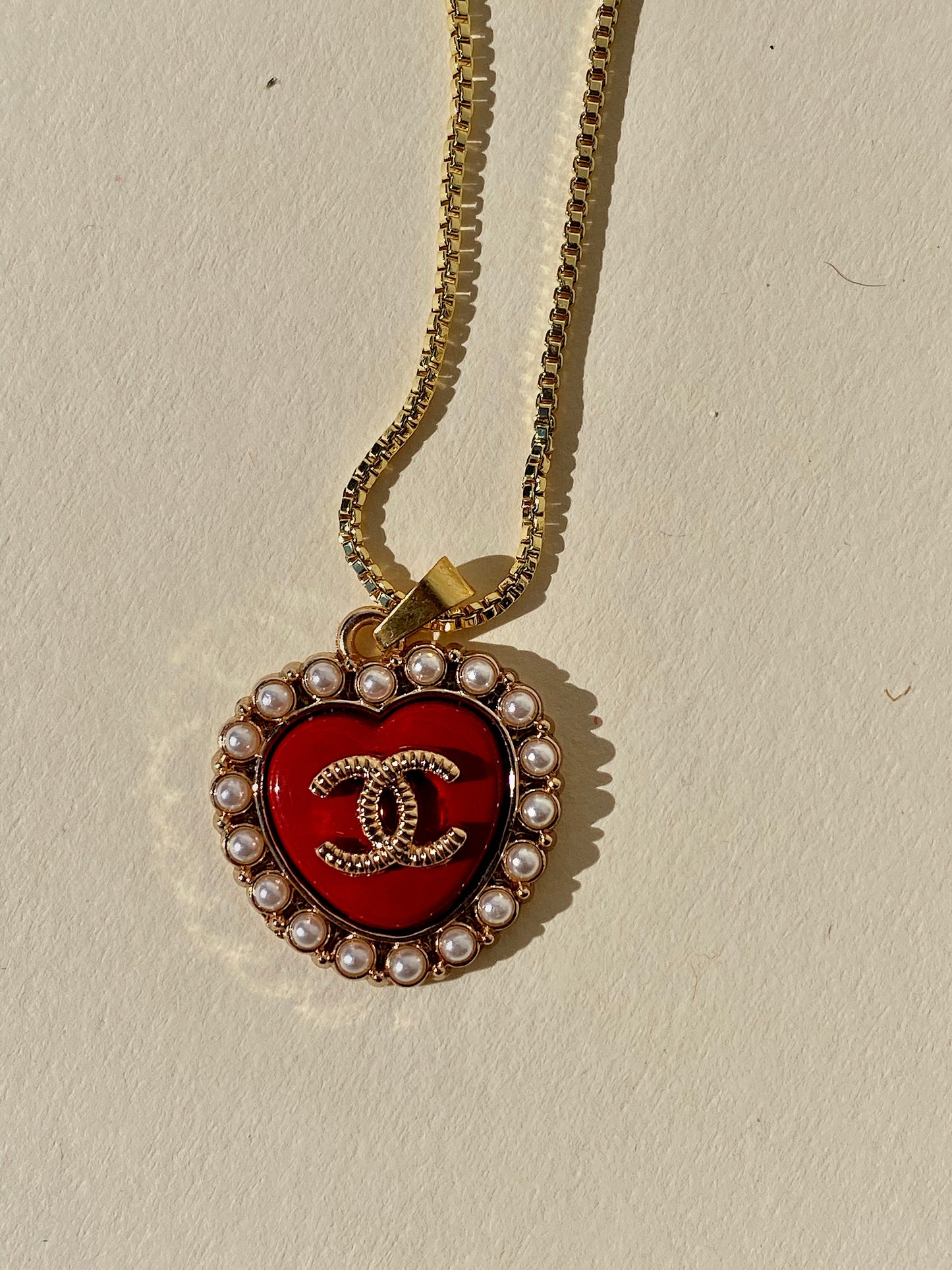 Crimson Hearts Pendant