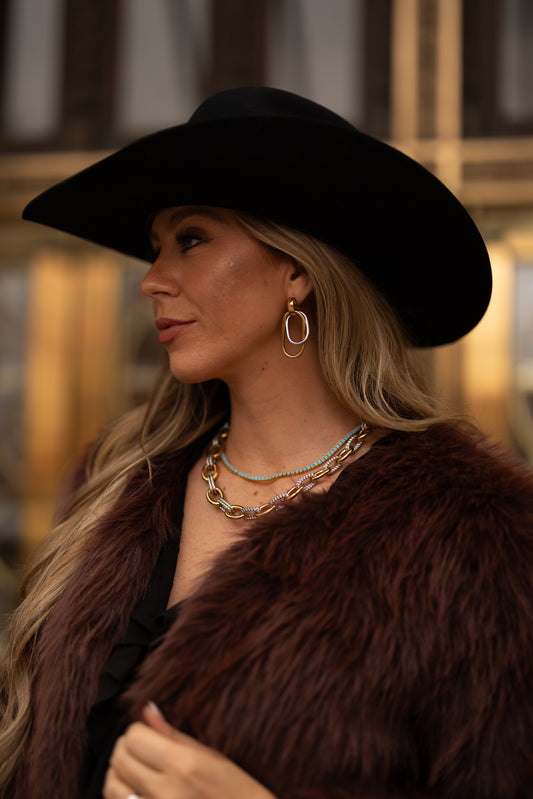 Two Tone Trail Earrings