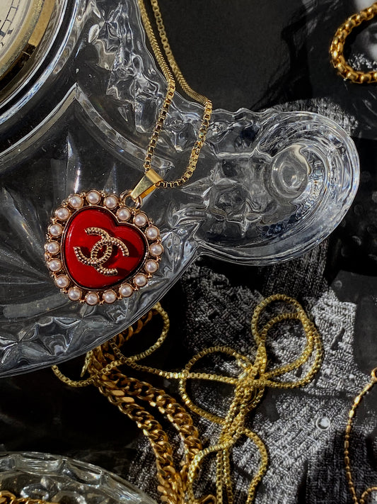 Crimson Hearts Pendant