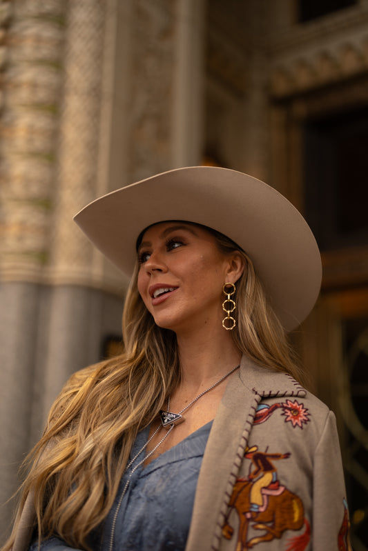 Golden Drop Earrings