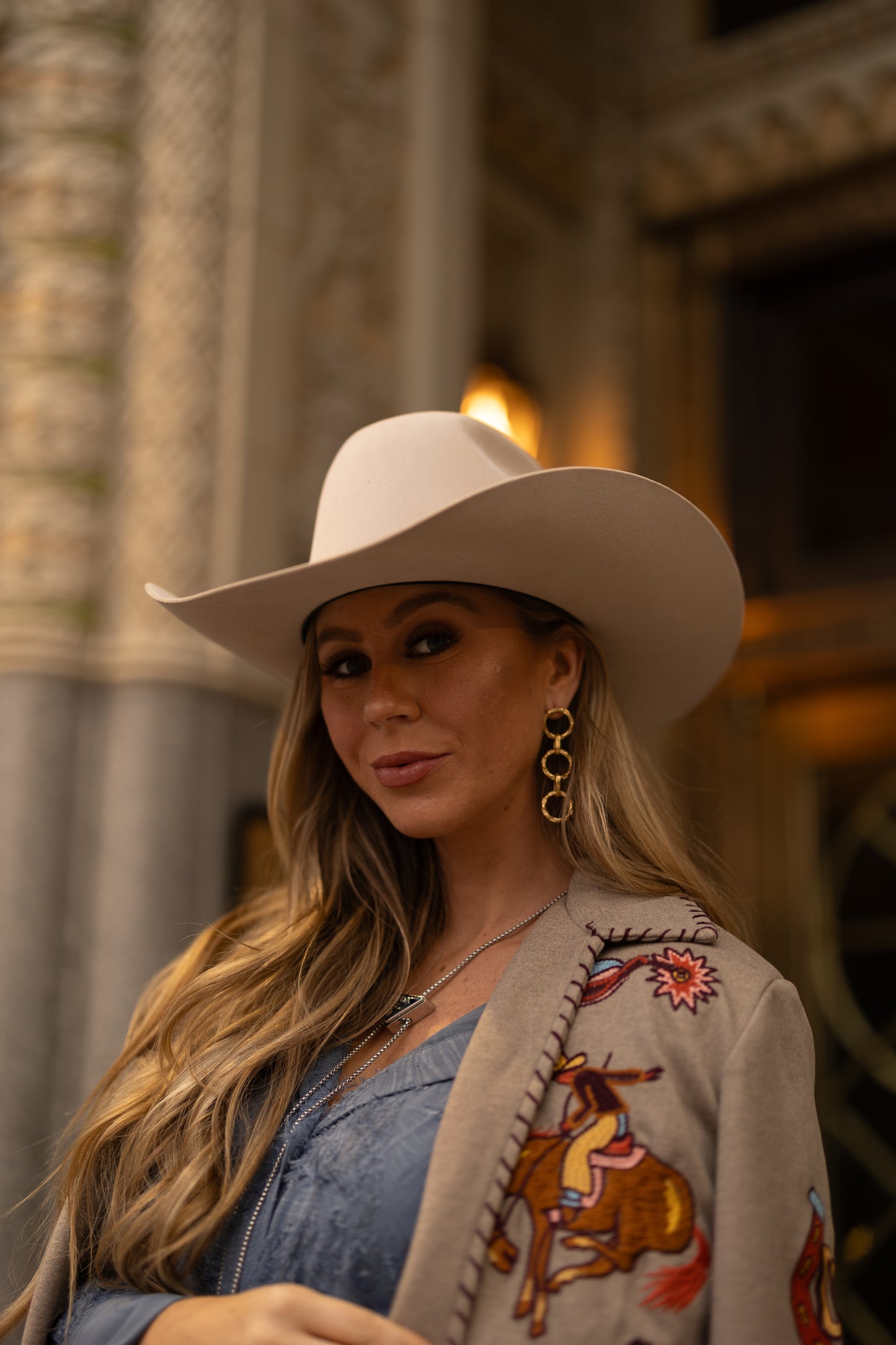 Golden Drop Earrings