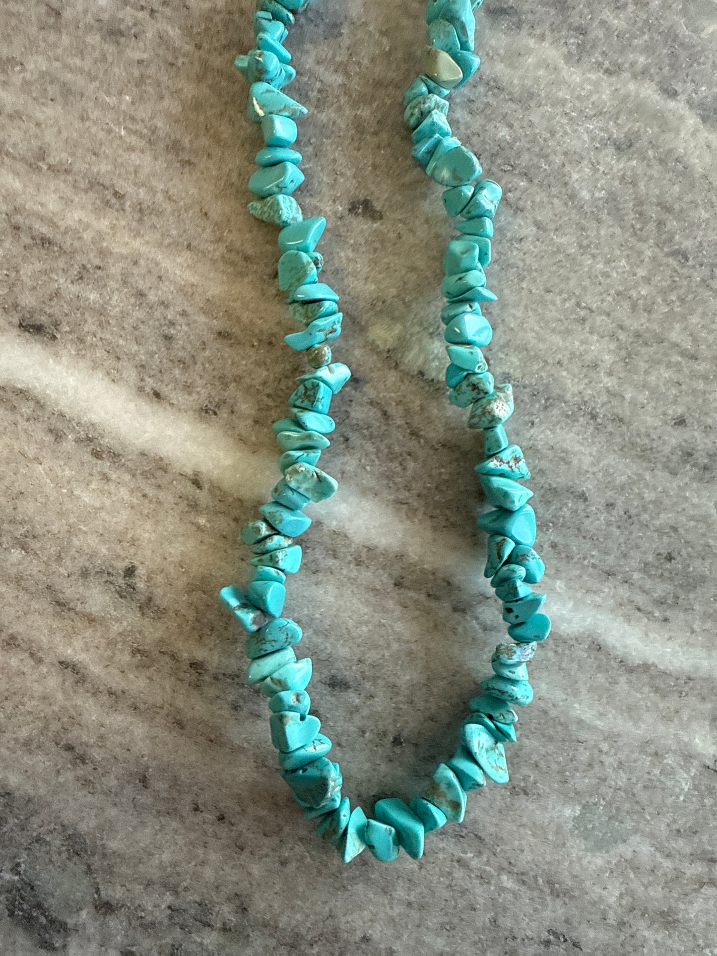 Genuine Turquoise Chip Chain