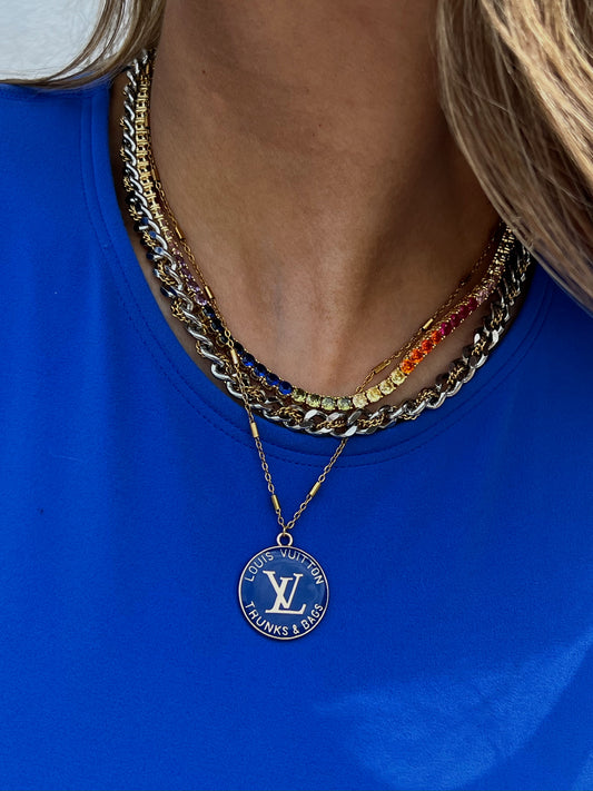 Rainbow Tennis Necklace