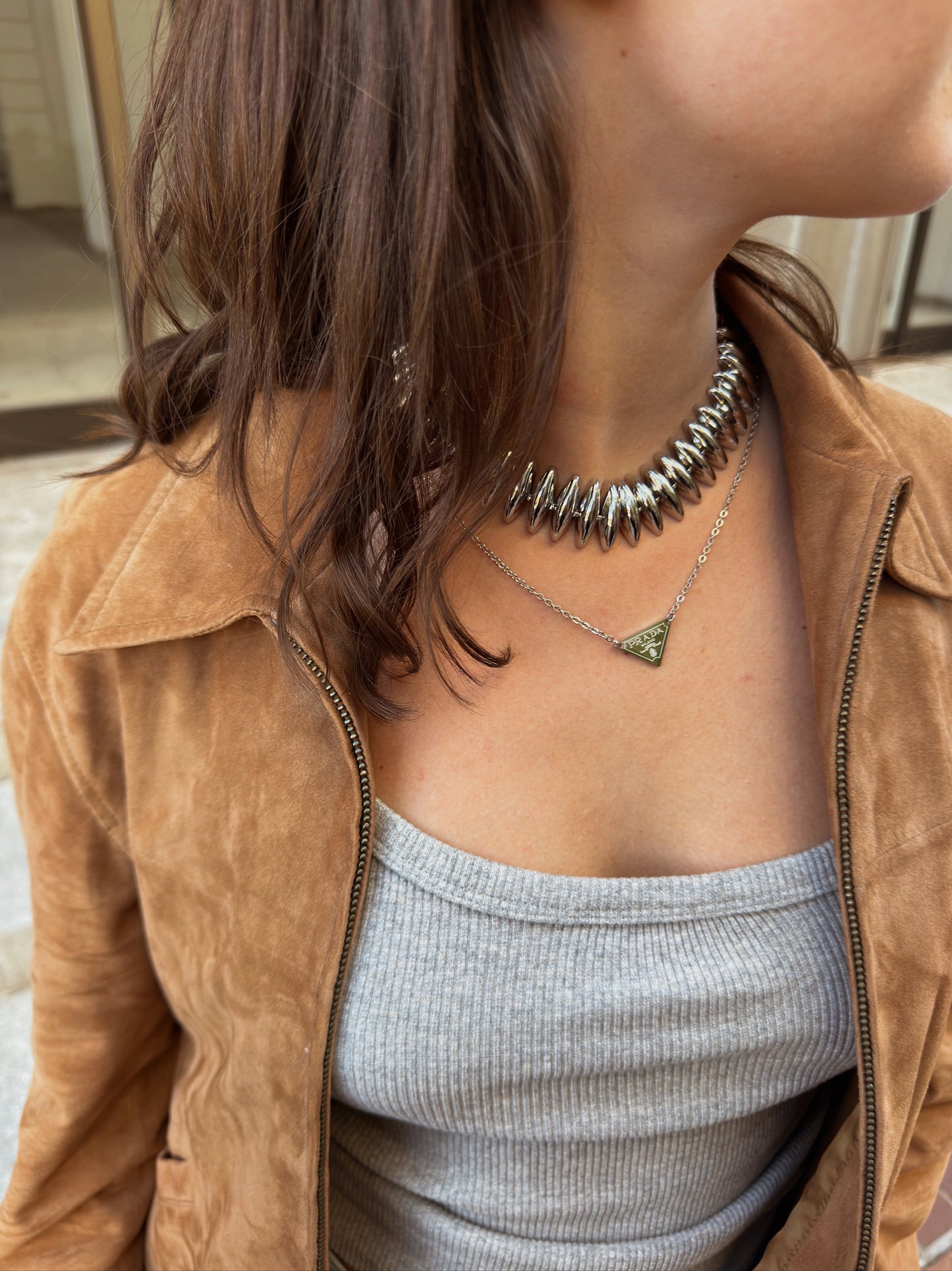 Silver Baby Triangle Pendant
