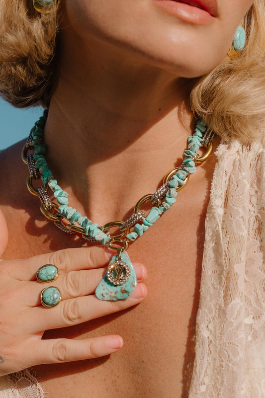 Turquoise Aurora Pendant