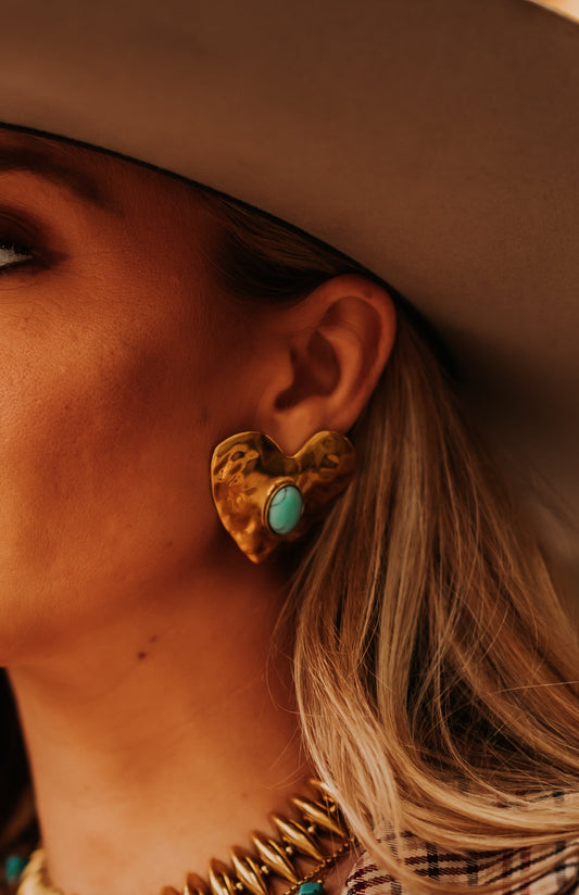 Turquoise Heartbreaker Studs