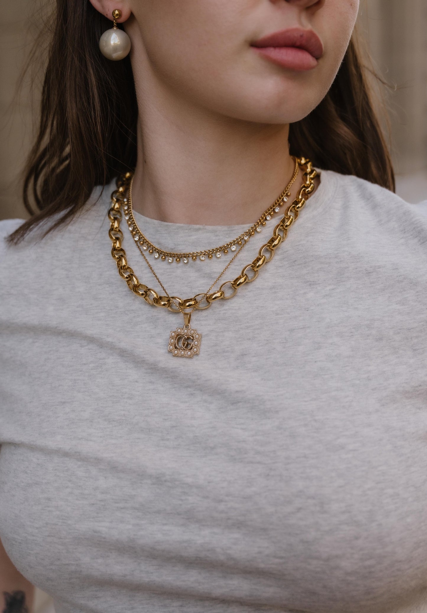 Repurposed Pearl Pendant