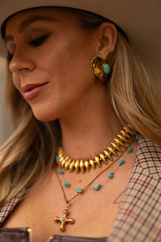 Turquoise Heartbreaker Studs