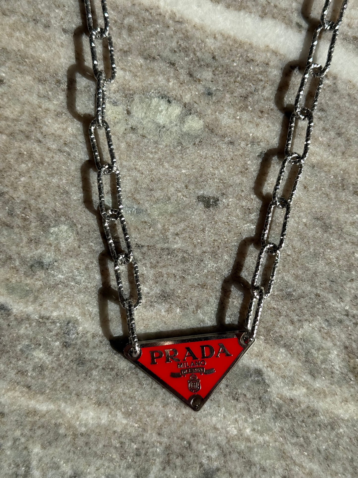 Red Triangle Pendant