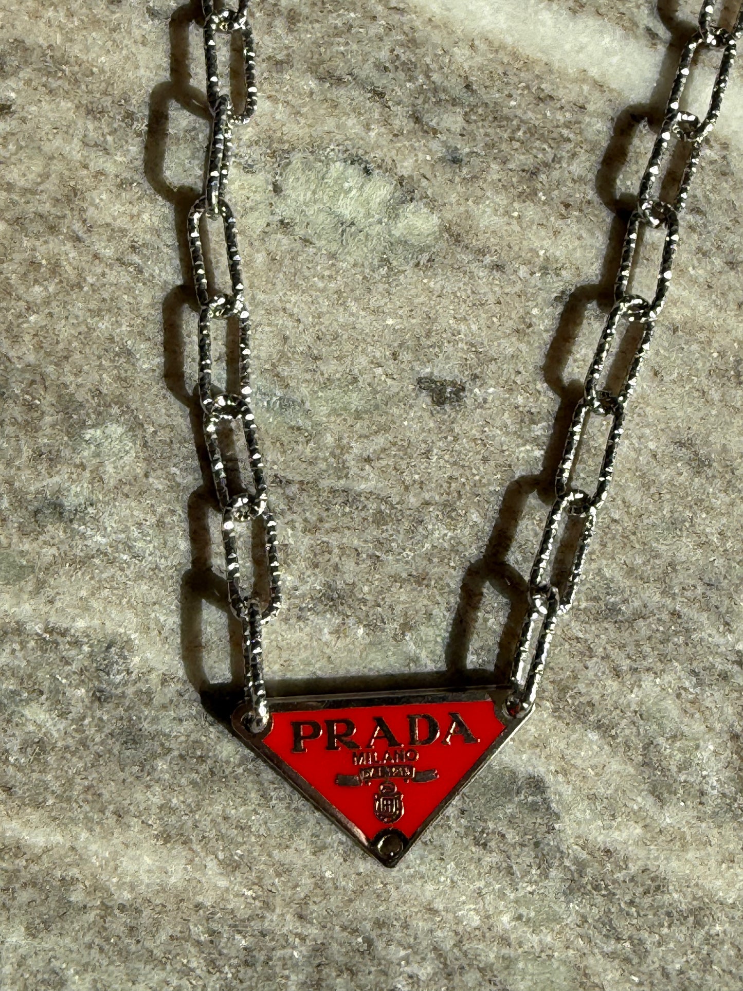 Red Triangle Pendant