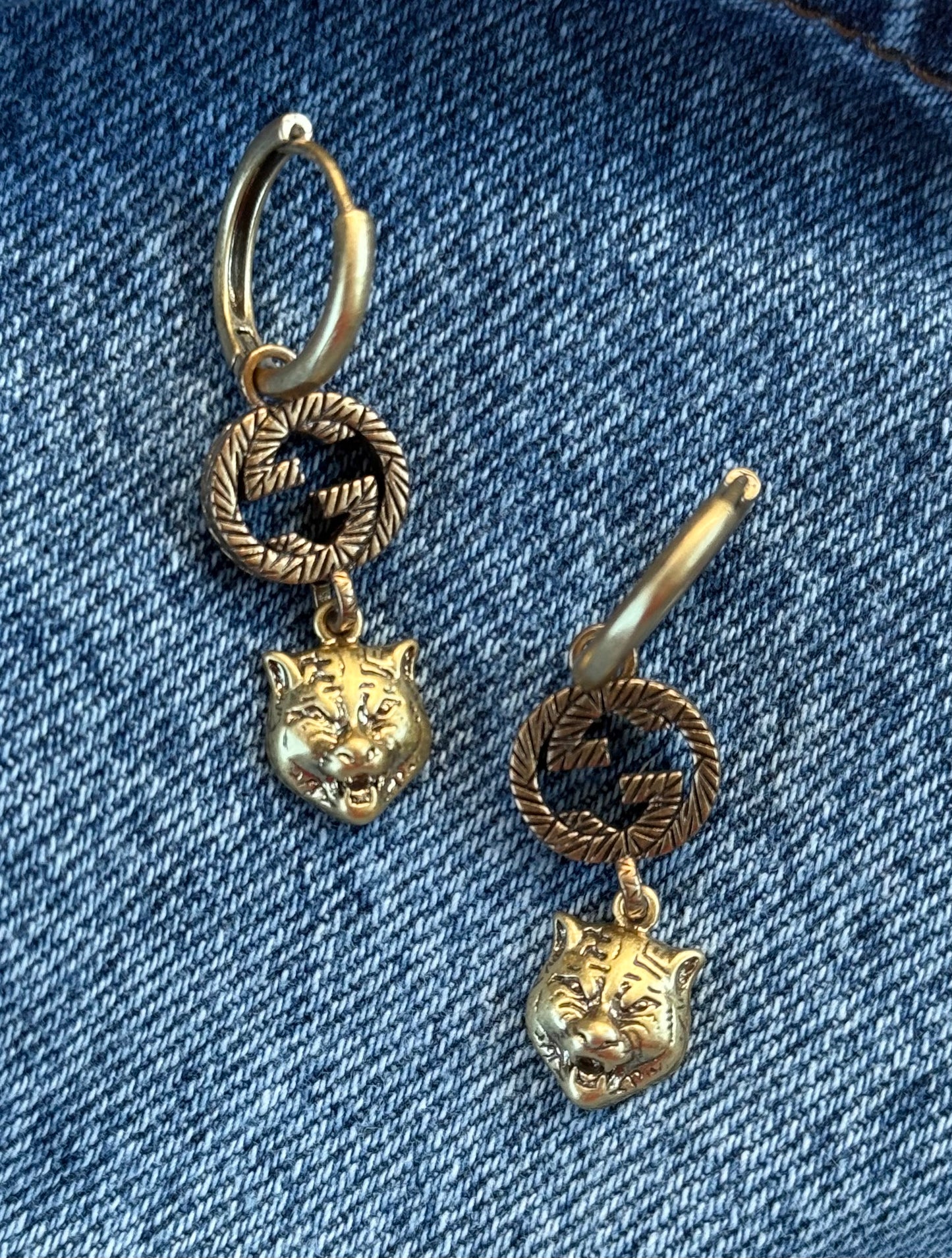 Tiger Pendant & Earrings