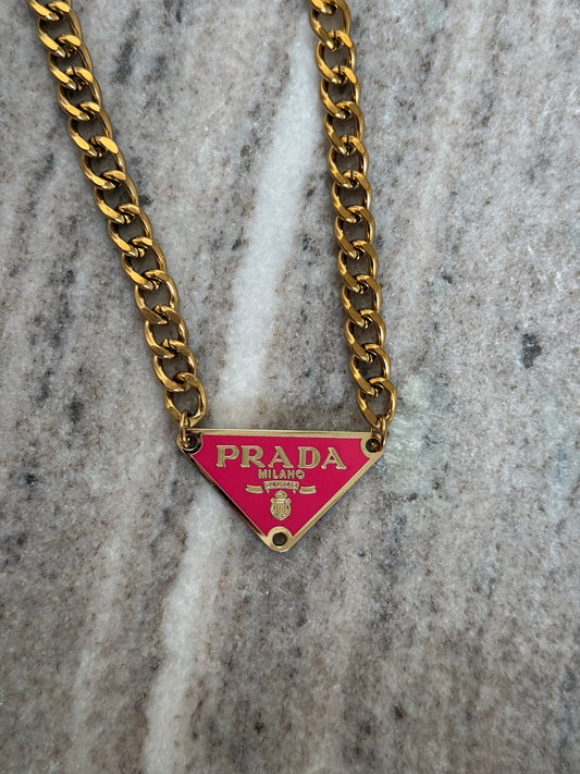 Rhubarb Triangle Pendant