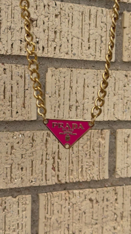 Rhubarb Triangle Pendant